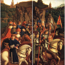 Políptico de Gante (Los Jueces Justos y Los Soldados de Cristo) - Jan van Eyck