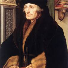 Retrato de Erasmo de Rotterdam - Hans Holbein El Joven