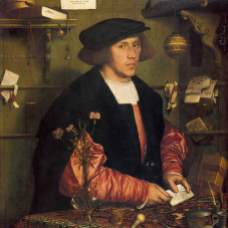Retrato del mercader Georg Gisze - Hans Holbein El Joven