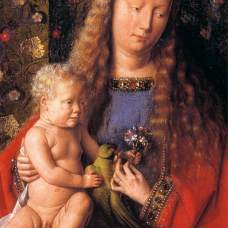 Virgen del canónigo Van der Paele (Detalle de la Virgen) - Jan van Eyck